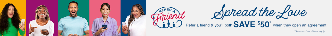Referral Program - Get $50 off your next payment when your exclusive code is used