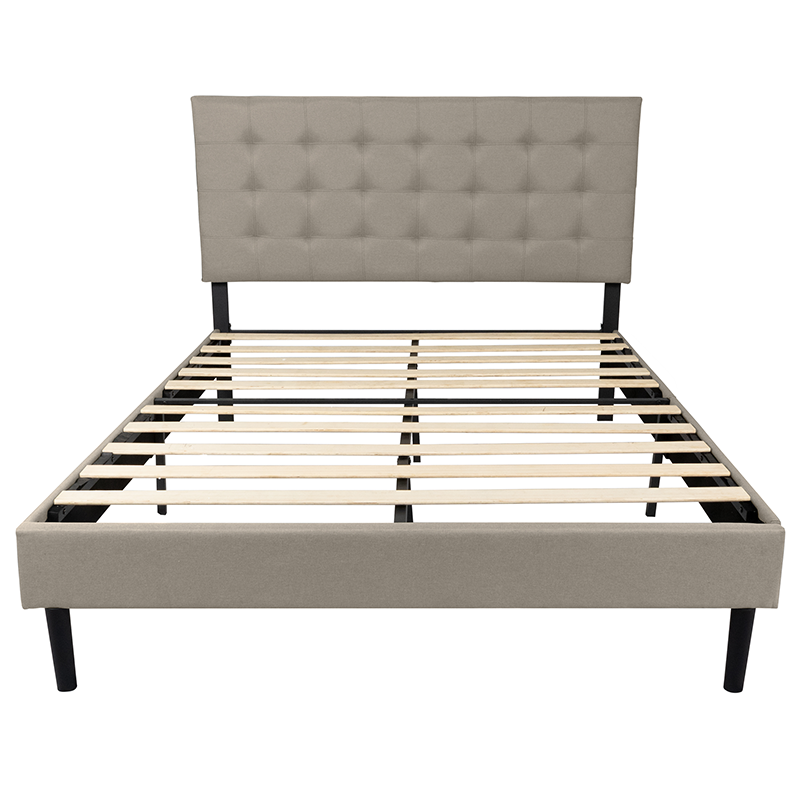 To Own Living Essentials Madison, Tufted Upholstered Bed Frame