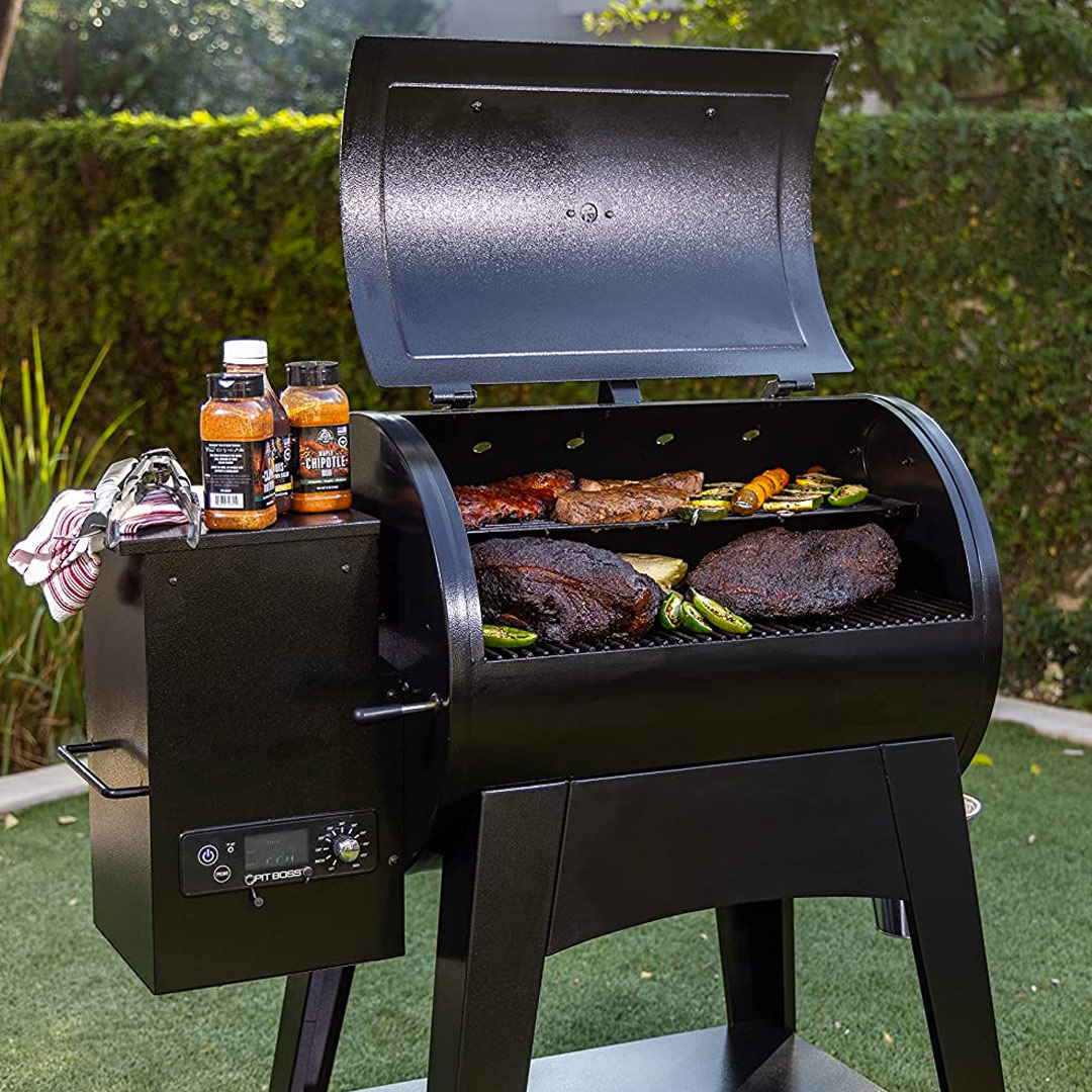 Pit Boss Portable 256-Sq in Black Pellet Grill in the Pellet Grills  department at